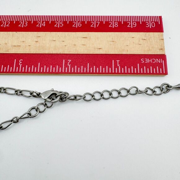 Bold Green Bubble Statement Necklace Silver Tone Faceted Resin Circles Modern - Picture 10 of 10